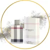 BURBERRY - London - Eau de Parfum : Pyramide olfactive Note de coeur : Fleur de tiaré, Jasmin, PivoineNote de fond : Musc, Patchouli, Bois de santal Note de tête : Rose, Chèvrefeuille, Clémentine